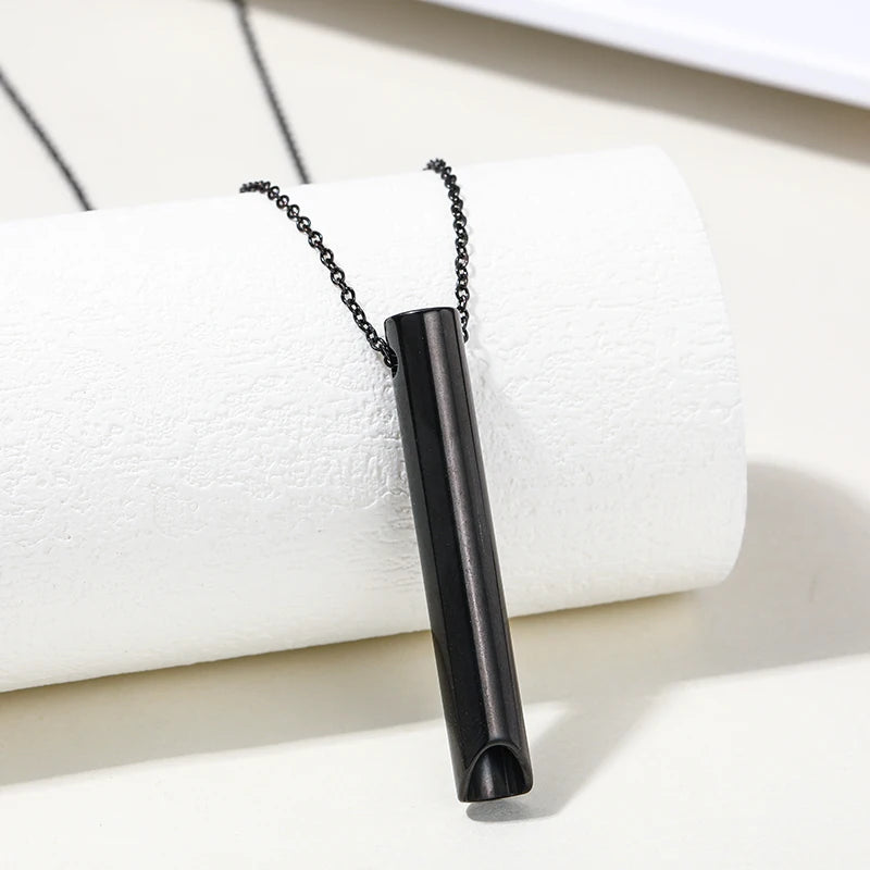 Anti Anxiety Breathing Necklace Black