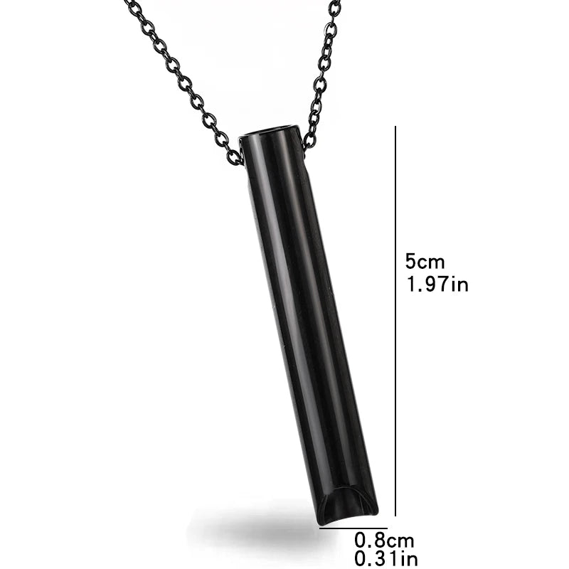 Anti Anxiety Breathing Necklace Black
