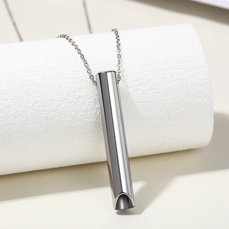 Anti Anxiety Breathing Necklace Black